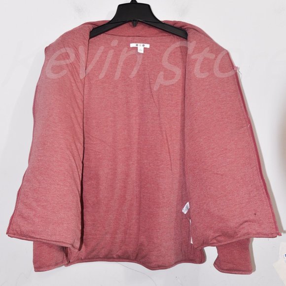 Three‎ Dots Quilted knit jacket Red - Picture 7 of 9